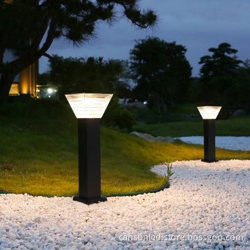 Night Working Outdoor Yard Driveway Bollard Led Solar Lamp